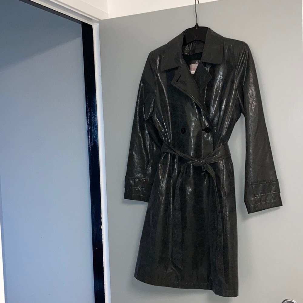 Gray Lined Rain Coat